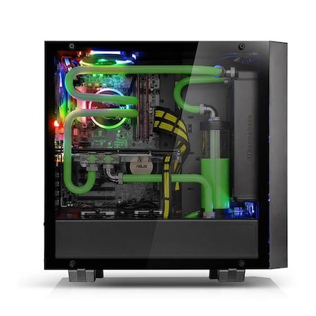 Thermaltake Core G21 Tempered Glass Edition No Power Supply ATX Mid Tower (Black) CA-1I4-00M1WN-00